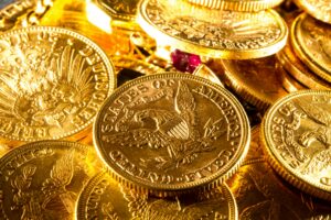 Jewels and gold coins